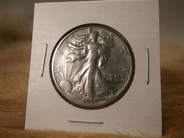 1939 US Silver Walking Liberty Half Dollar (1 of 1)