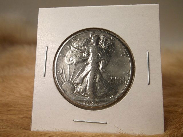 1939 US Silver Walking Liberty Half Dollar (1 of 1)