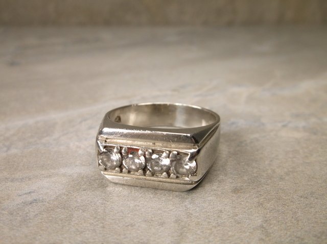 Heavy Vintage Sterling Silver Mens Ring 10 (1 of 1)