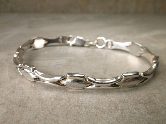Gorgeous Heavy Sterling Silver Chain Bracelet 7.5" (1 of 1)