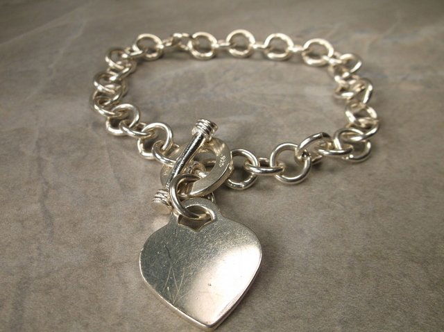 Gorgeous Heavy Sterling Silver Chain Bracelet 8" (1 of 1)