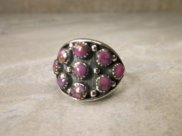 Gorgeous Sterling Silver Purple Turquoise Ring 8 (1 of 2)