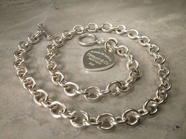 Genuine Tiffany & Co. Sterling Chain Necklace 17" (1 of 3)