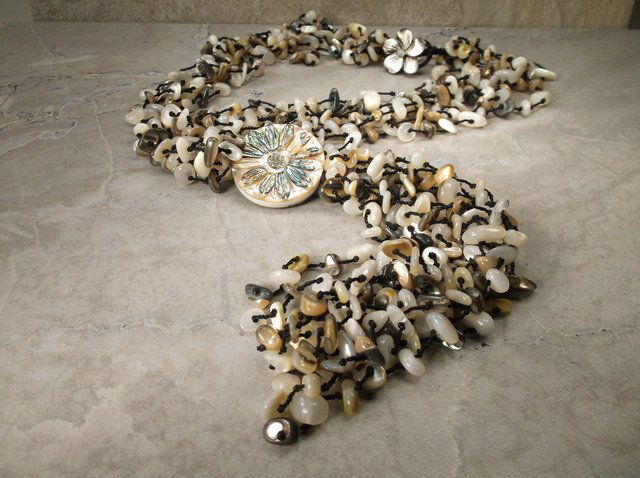 Stunning Long Abalone Necklace: :)