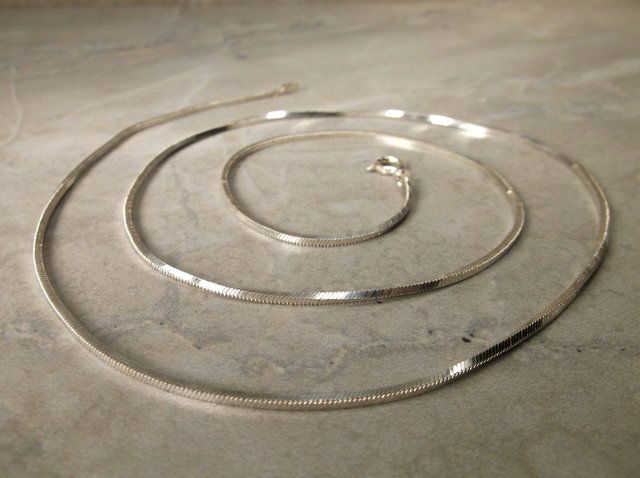 Gorg Heavy Sterling Silver Thick Chain Necklace 24" (1 of 1)