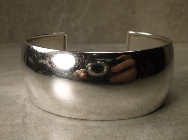 Gorgeous Large Sterling Silver Cuff Bracelet (1 of 4)