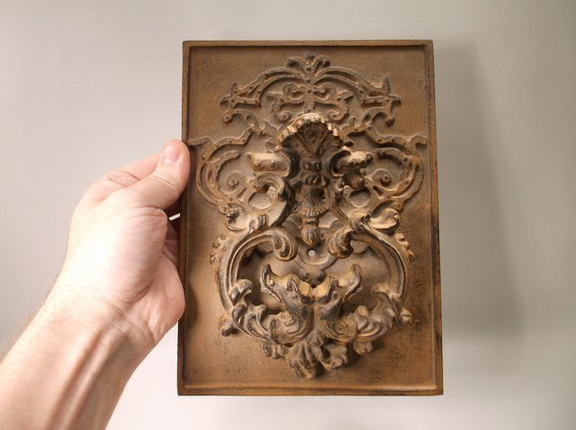 Gorgeous Cast Iron Dragon Door Knocker Large (1 of 3)