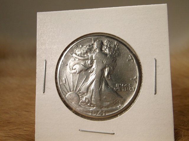 1941 US Silver Walking Liberty Half Dollar (1 of 1)