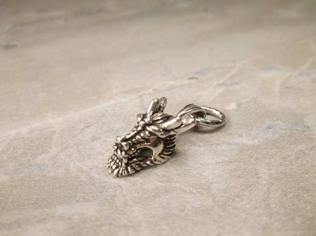 Gorgeous Sterling Silver Dragon Charm (1 of 1)