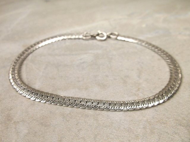 Gorgeous Sterling Silver Thick Bracelet (1 of 1)