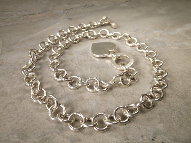 Gorg Super Heavy Sterling Silver Chain Necklace 17" (1 of 1)