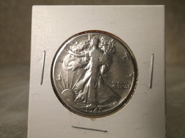 1940 US Silver Walking Liberty Half Dollar (1 of 1)