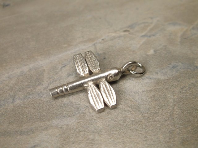 Gorgeous Sterling Silver Dragonfly Charm (1 of 1)