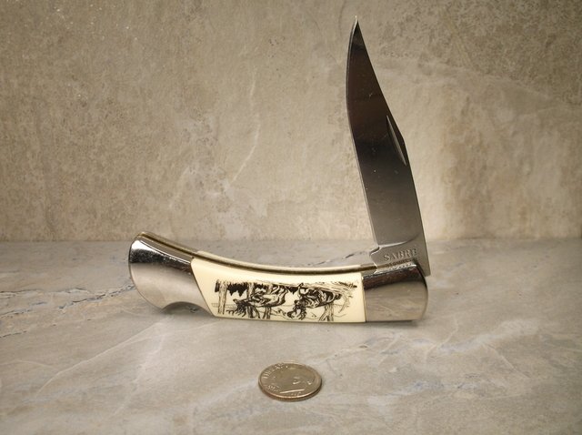 Gorgeous Sabre Pocket Knife: (: