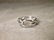 Gorgeous Heavy Sterling Silver Link Ring 7