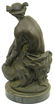 2213: Bronze Patinated Metal Statue, Mercury - 2