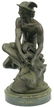 2213: Bronze Patinated Metal Statue, Mercury - 4