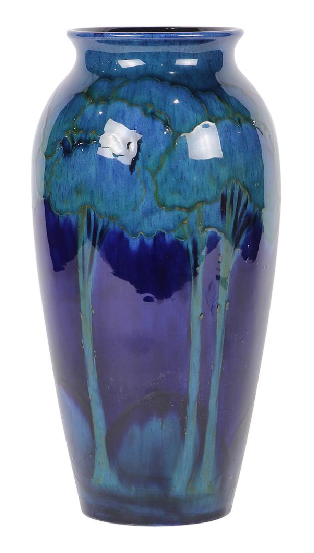 Moorcroft 'Moonlit' pottery vase circa 1925 (1 of 4)