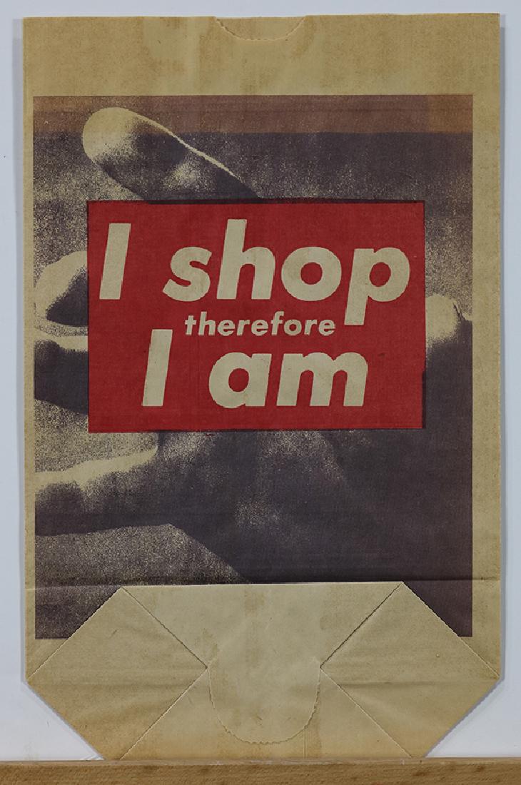 Print, Barbara Kruger, I Shop Therefore I Am (1 of 2)