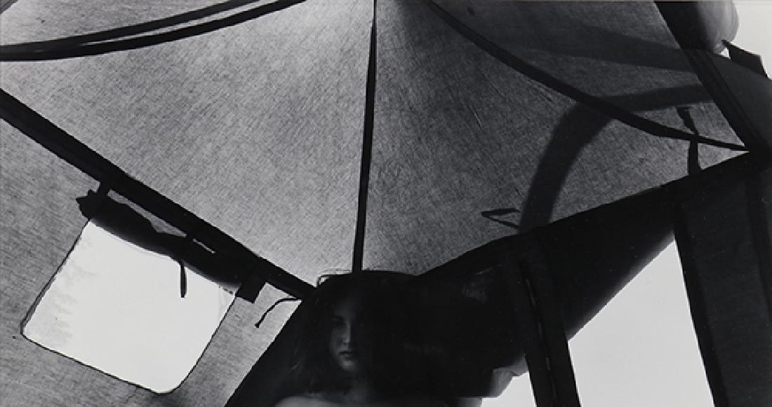 Photograph, Jack Welpott: Jack Welpott (American, 1923-2007), Woman in Tent (Judy Dater), 1964, gelatin silver print, pencil signed verso, image: 9.5"h x 12.25"w, overall (with frame): 24"h x 27.5"w