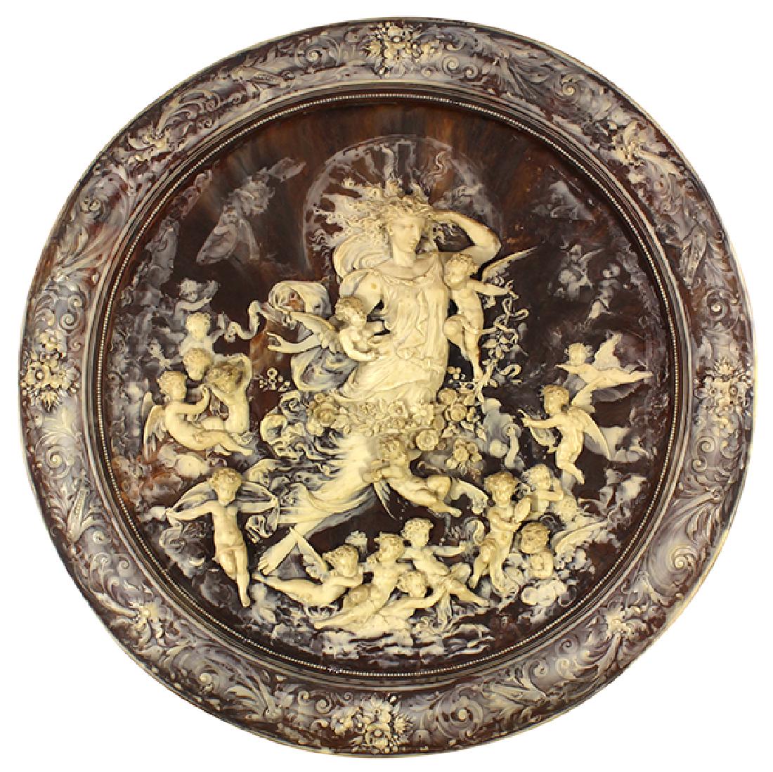 Continental relief carved composite plaque, having a (1 of 7)