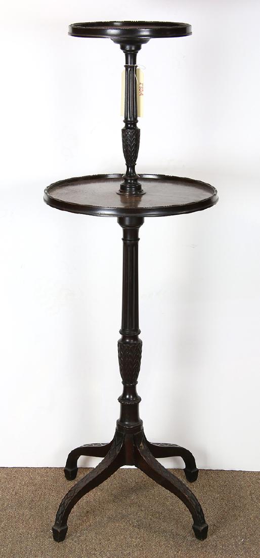 British mahogany dumb waiter circa 1860, the top tier (1 of 4)