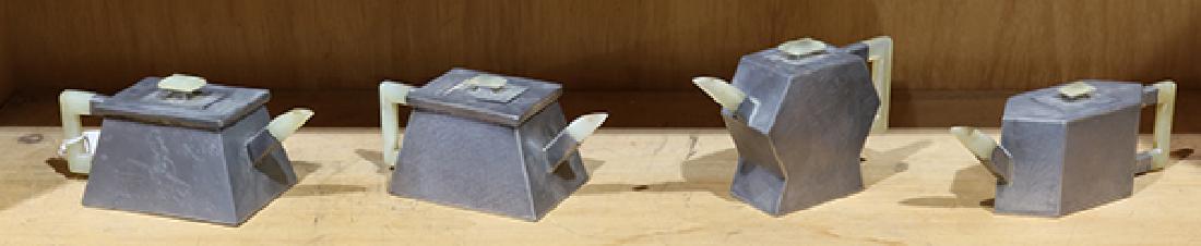 Chinese Petwer Encased Zisha Teapots (1 of 1)