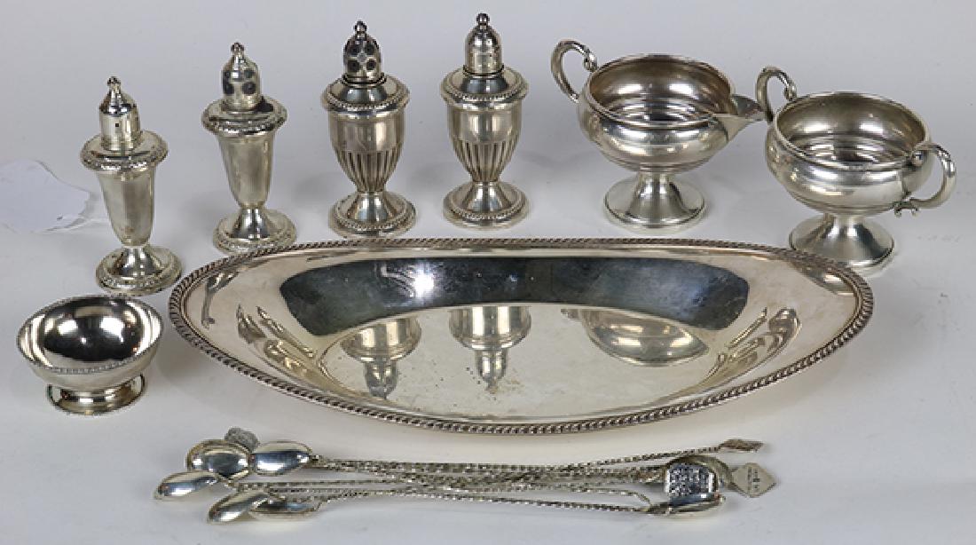 (lot of 7) American mostly weighted sterling silver (1 of 1)
