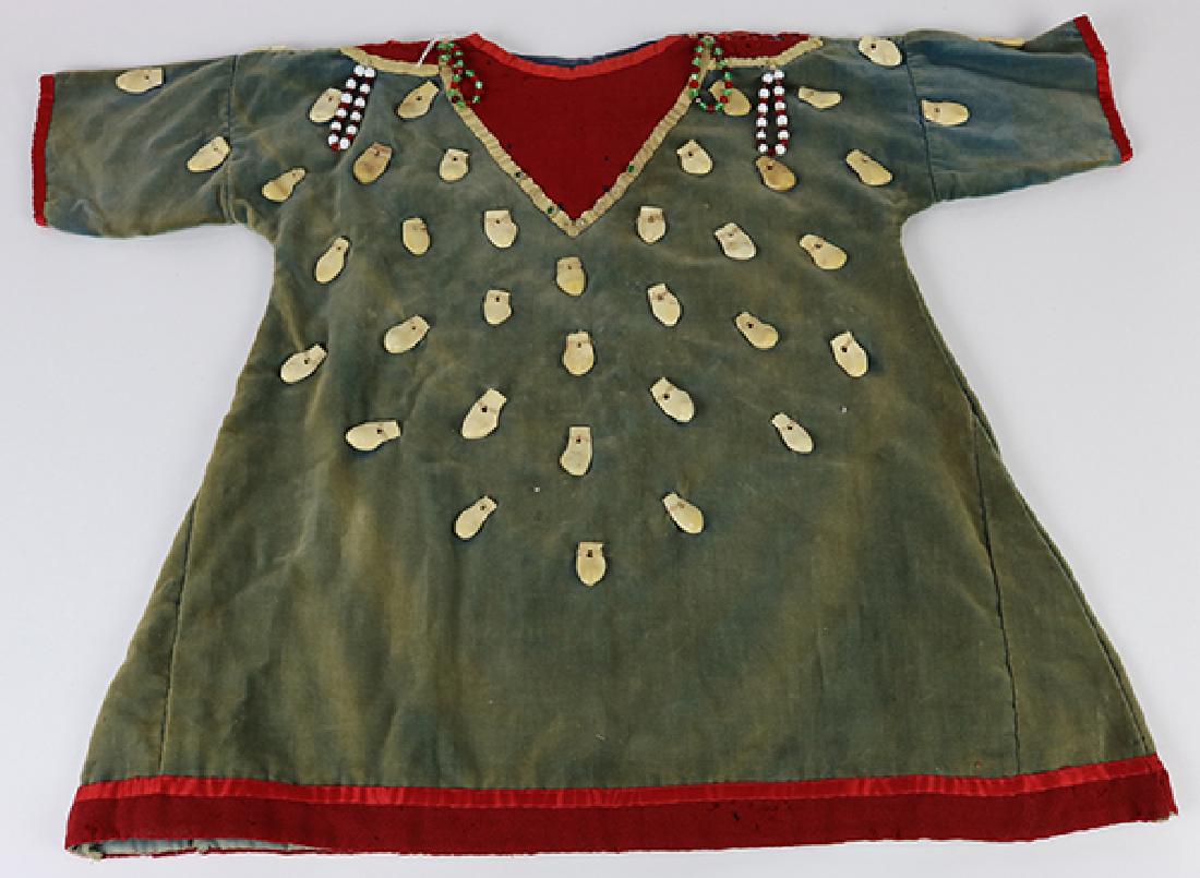 Native American antique beaded velvet child's dress (1 of 2)