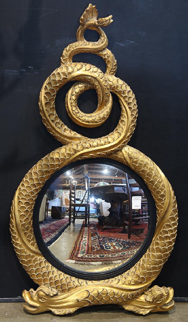 Regency style gilt framed looking glass (1 of 1)