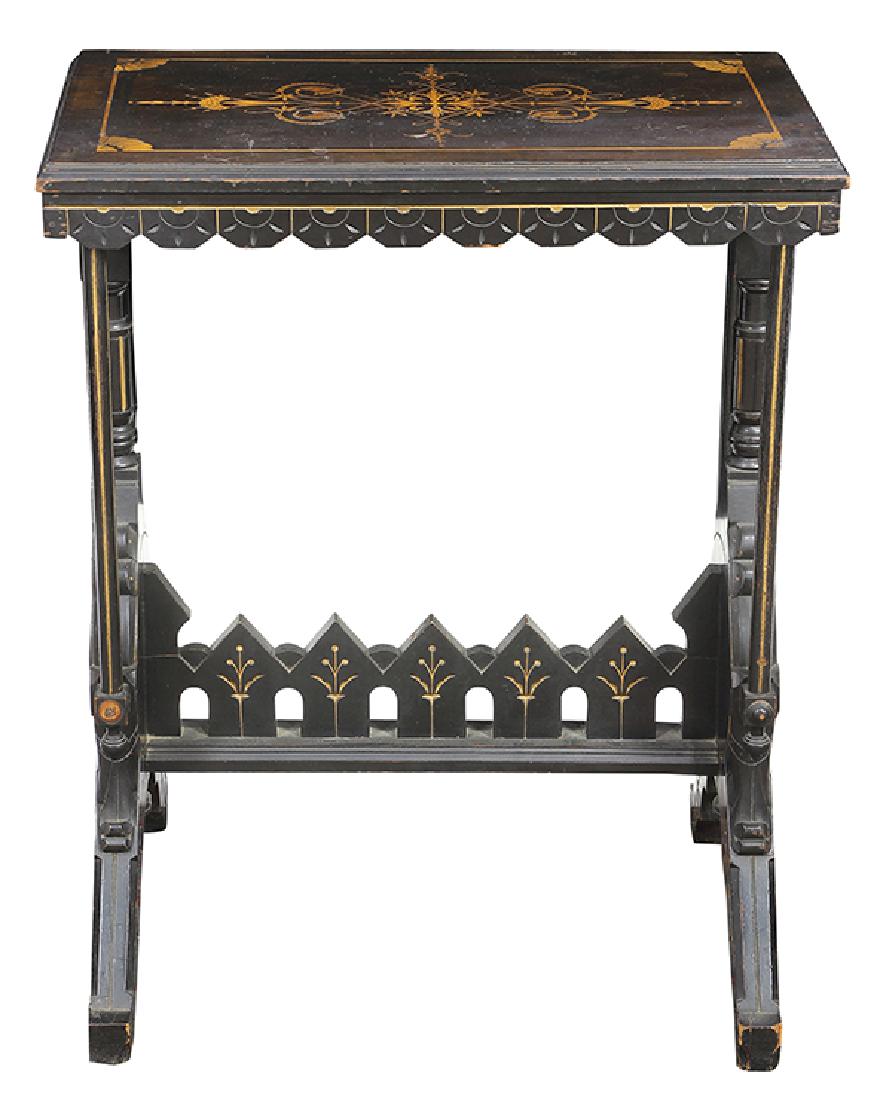 Aesthetic Movement parcel gilt and ebonized occasional (1 of 5)