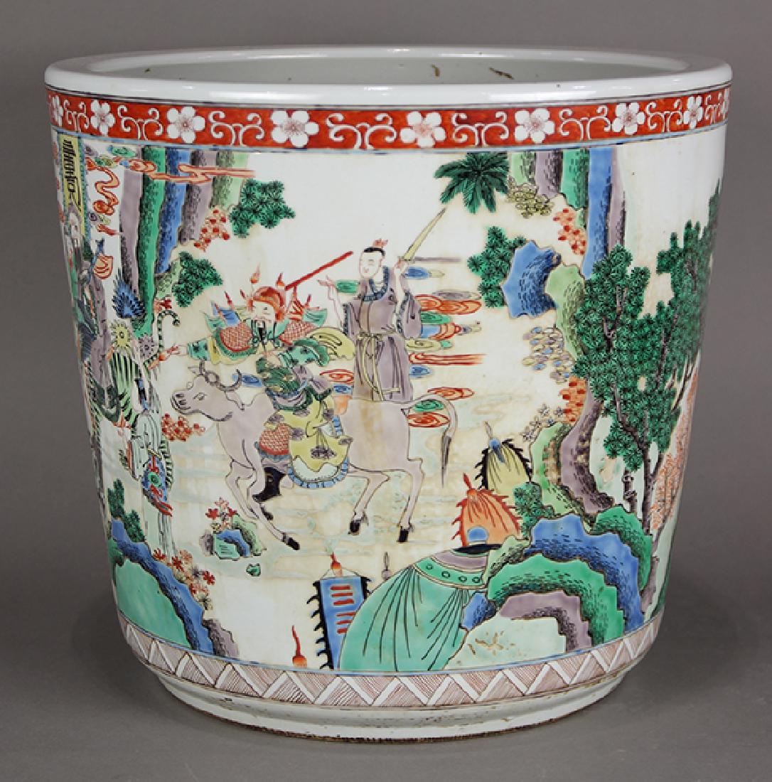 Chinese Porcelain Planter, Figures (1 of 7)