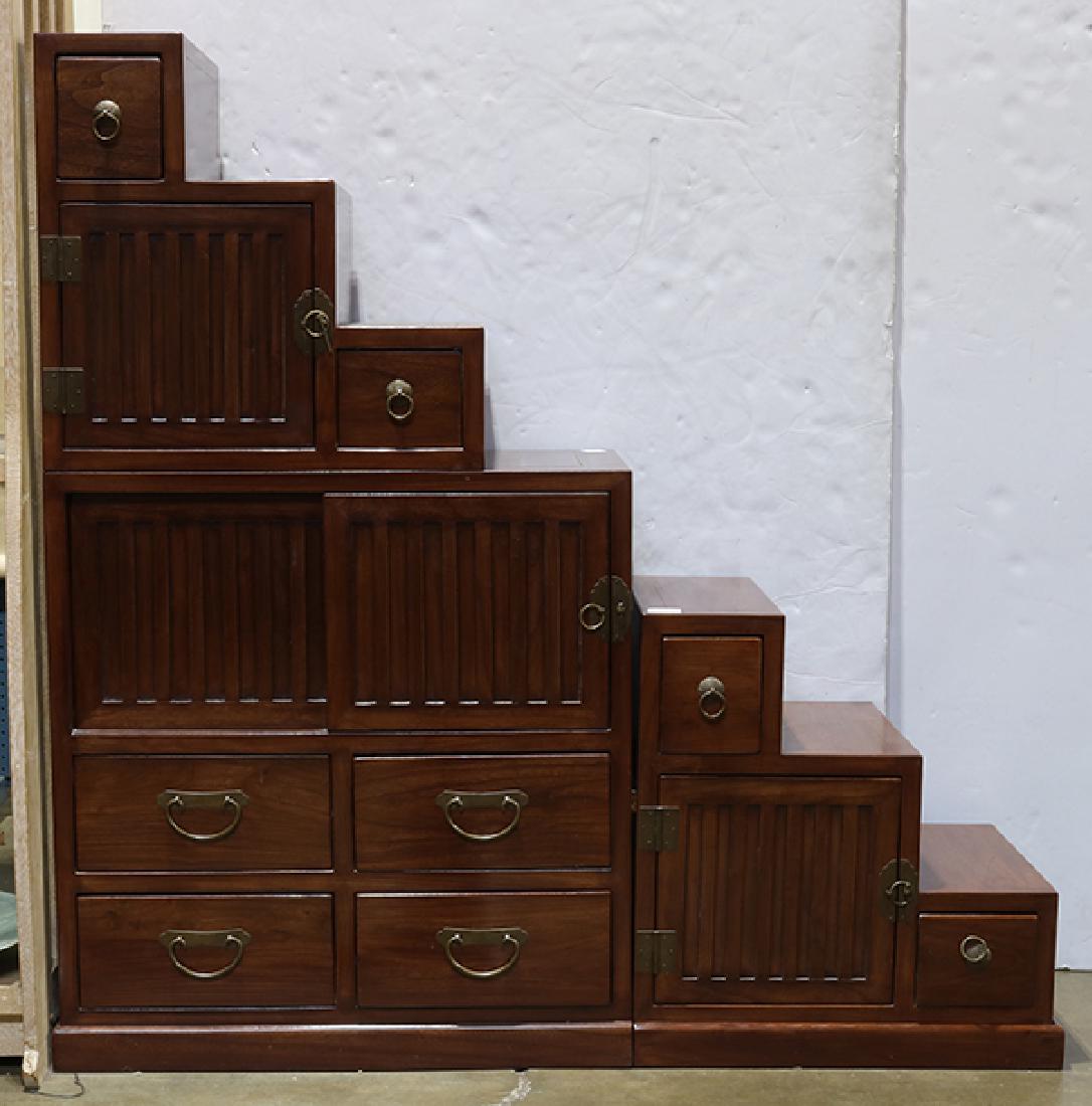 Japanese Kaidan Step Tansu, Three Sections (1 of 3)
