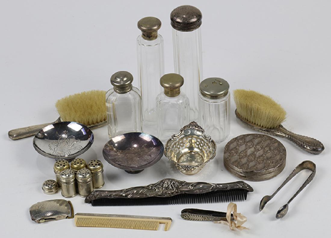 (lot of 22) Group of sterling silver and silver plate (1 of 1)