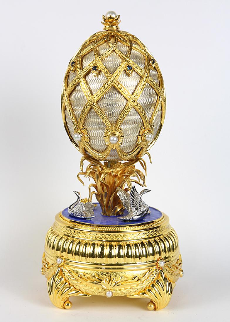 House of Igor Carl Faberge "The Faberge Swan Imperial (1 of 7)