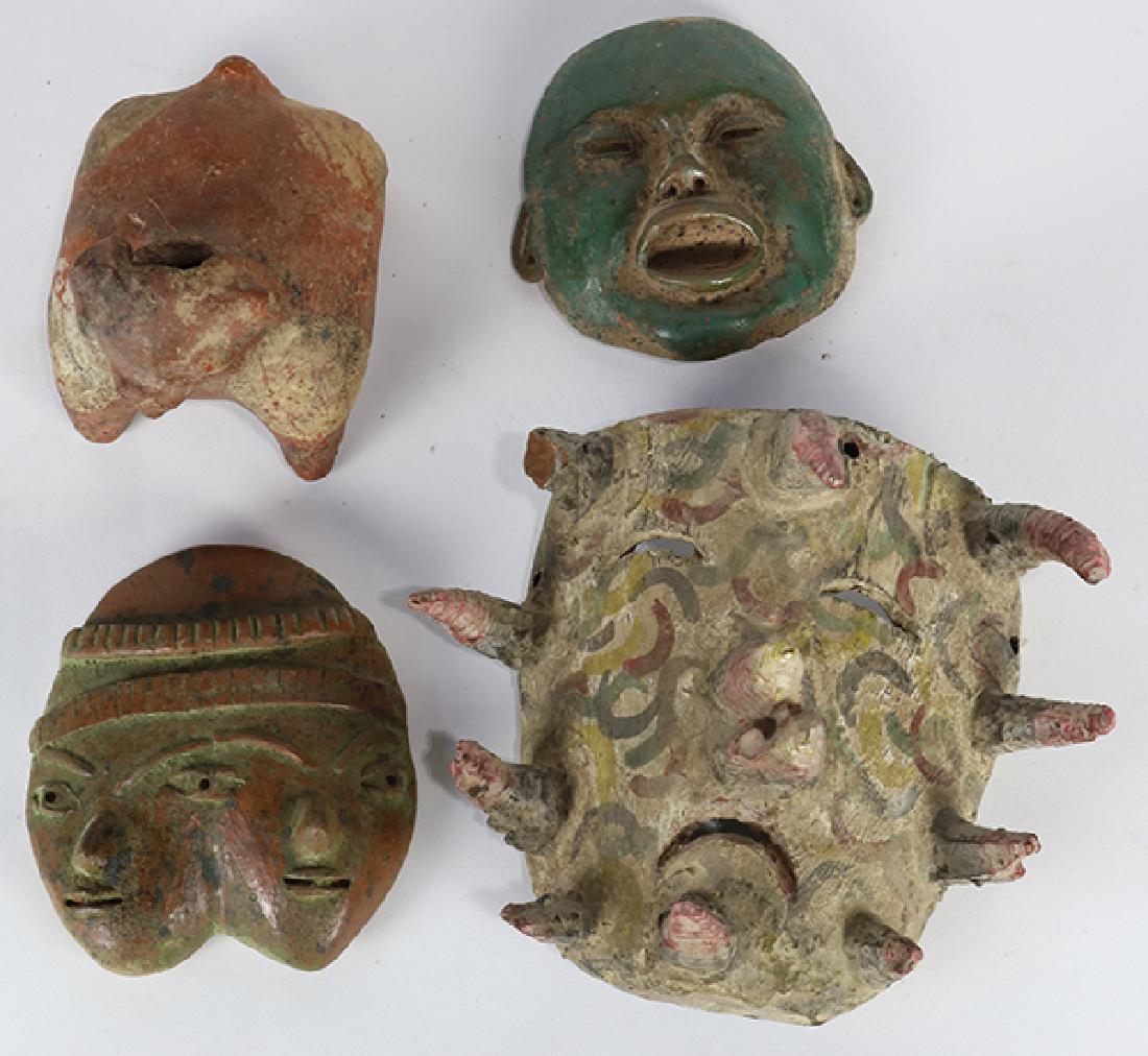 (lot of 4) Mexican ceramic and paper mache over wood (1 of 1)