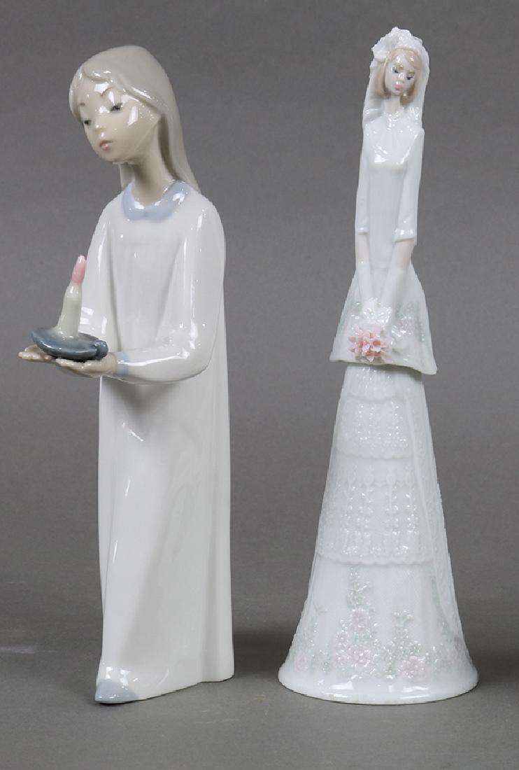 (Lot of 2) Lladro Daisa Spain porcelain group, 1994, (1 of 3)