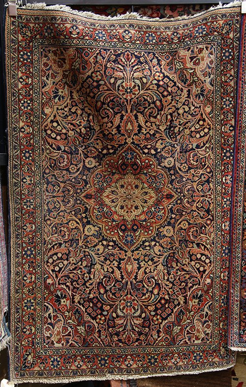 Antique Persian Faraghan Sarouk carpet, 3'4" x 5' (1 of 1)