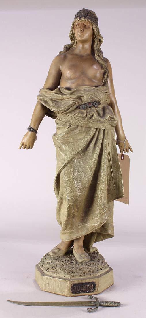 Austrian Goldscheider figure of Judith (1 of 9)