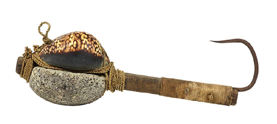 Hawaiian octopus lure, 19th century, executed in wood, (1 of 6)