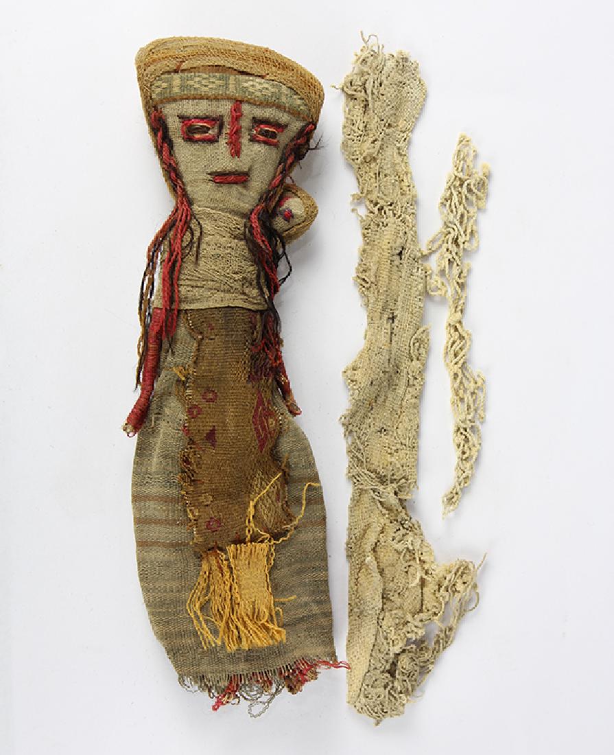 (lot of 2) Pre-Columbian textile fragments (1 of 2)