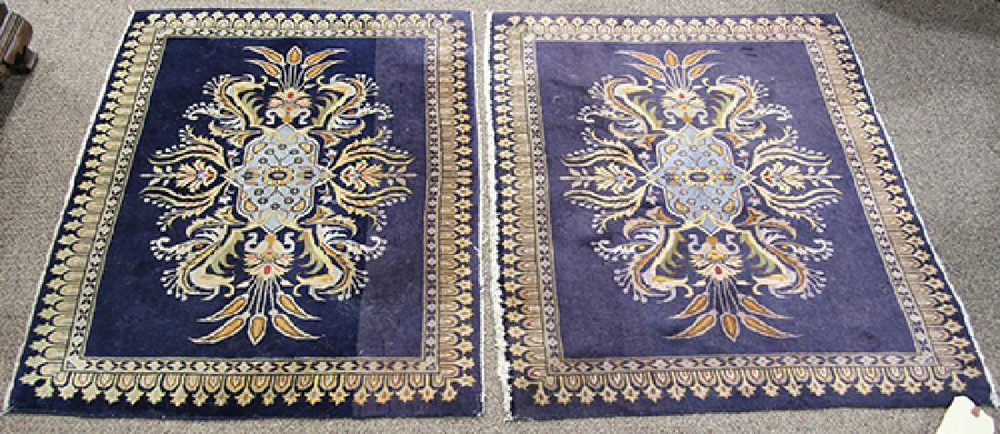 Pair of Persian Qum carpets (1 of 4)