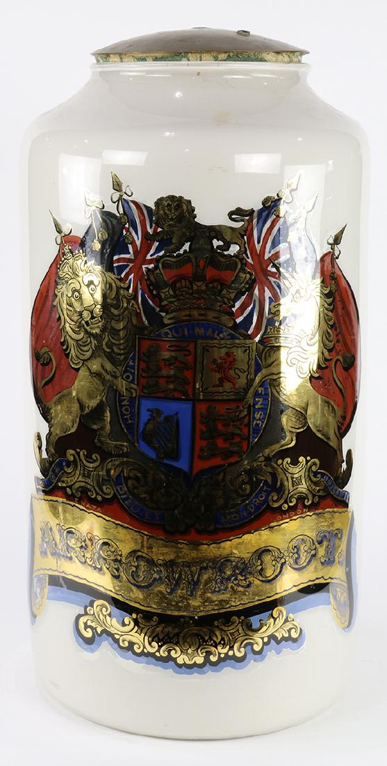Large English porcelain apothecary jar (1 of 4)