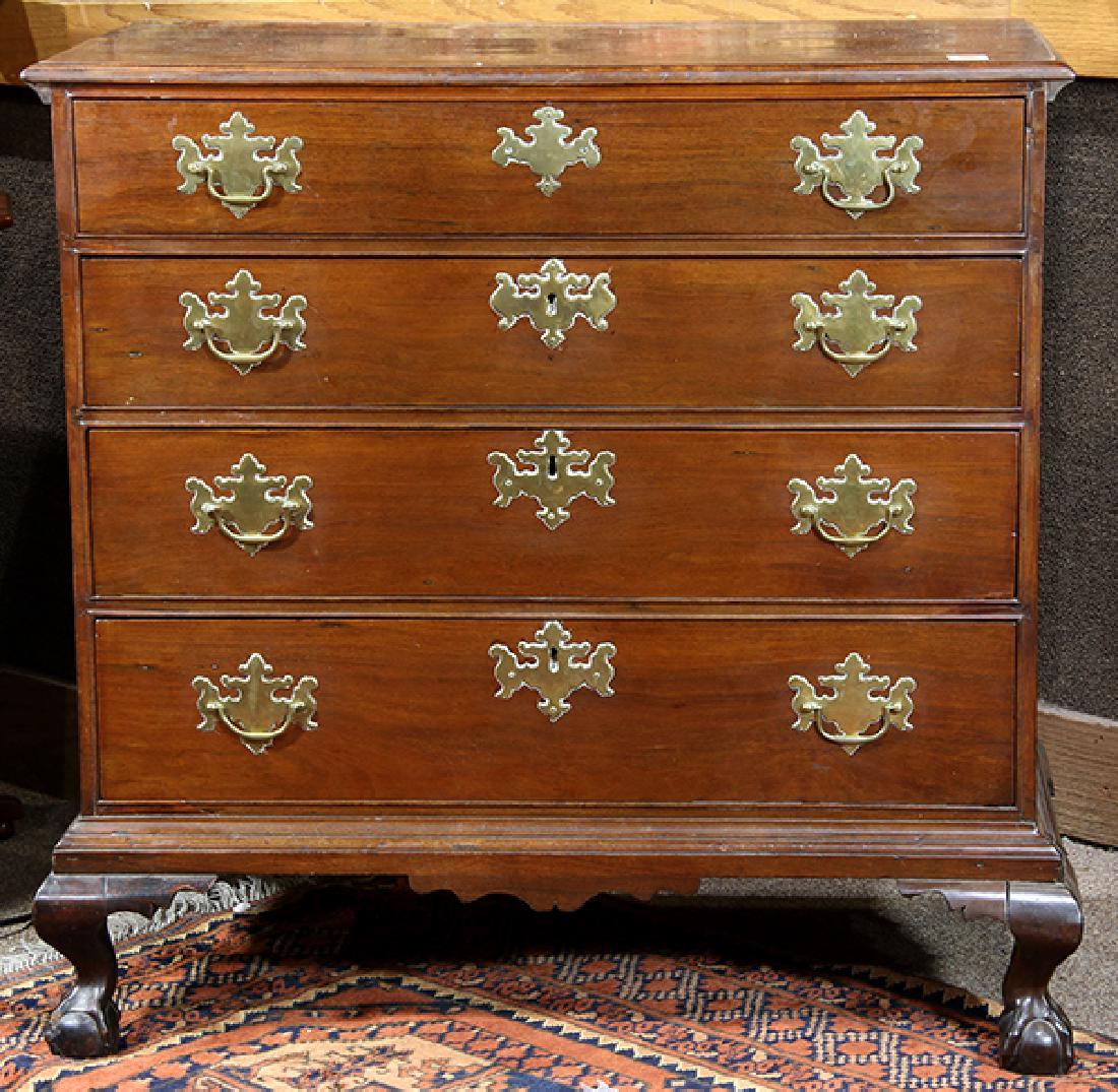 Federal walnut chest of drawers circa 1800, having a (1 of 5)