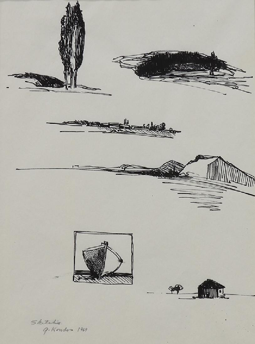 Drawing, Gregory Kondos (1 of 3)