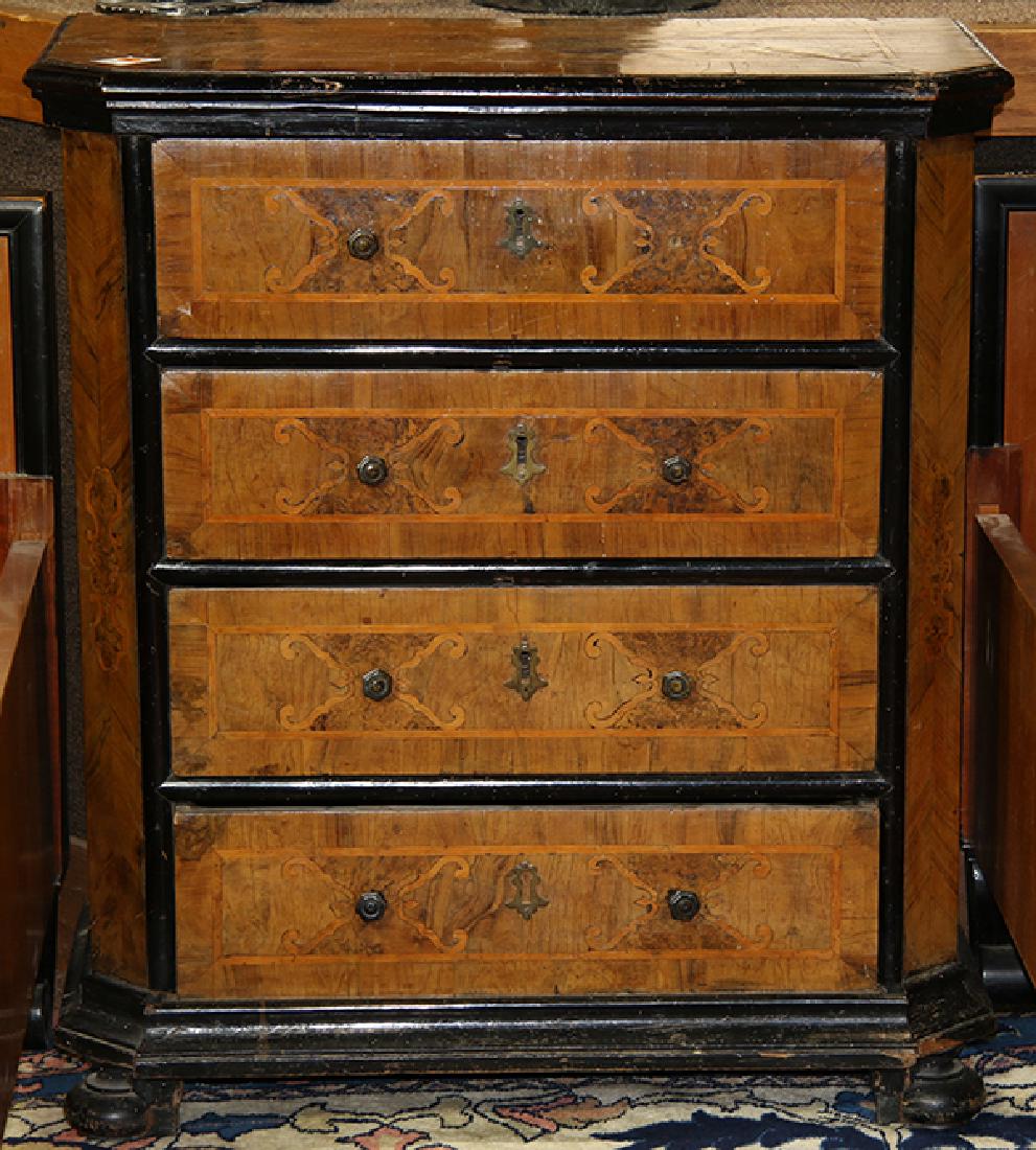 South German or Northern Italian Baroque inlaid walnut (1 of 2)