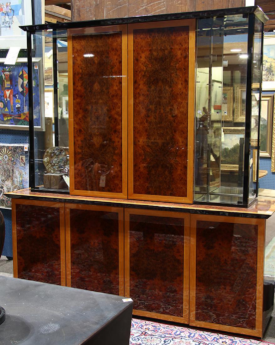 Italian Mid-Century Modern lighted glass and lacquered (1 of 1)