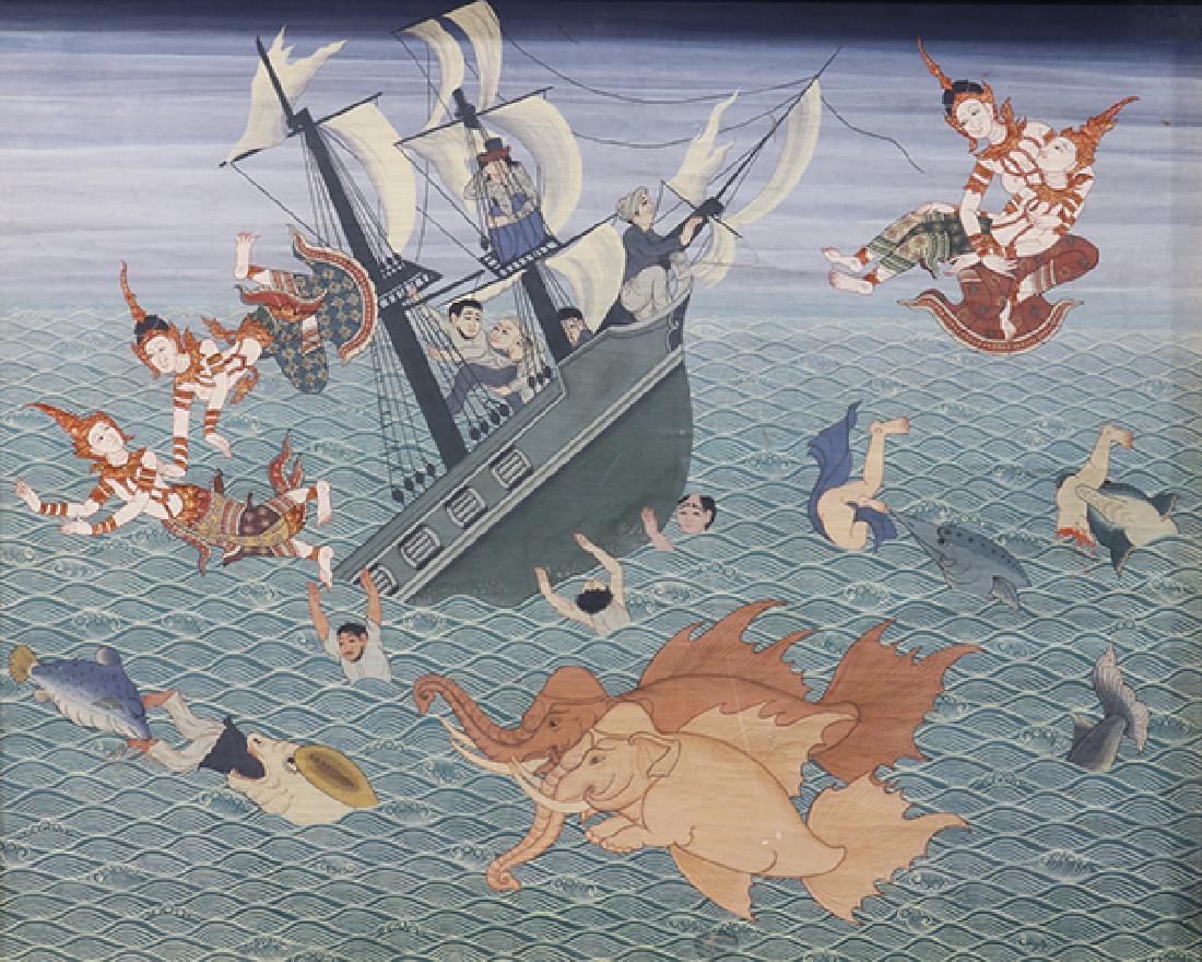 Thai Framed Painting (1 of 2)