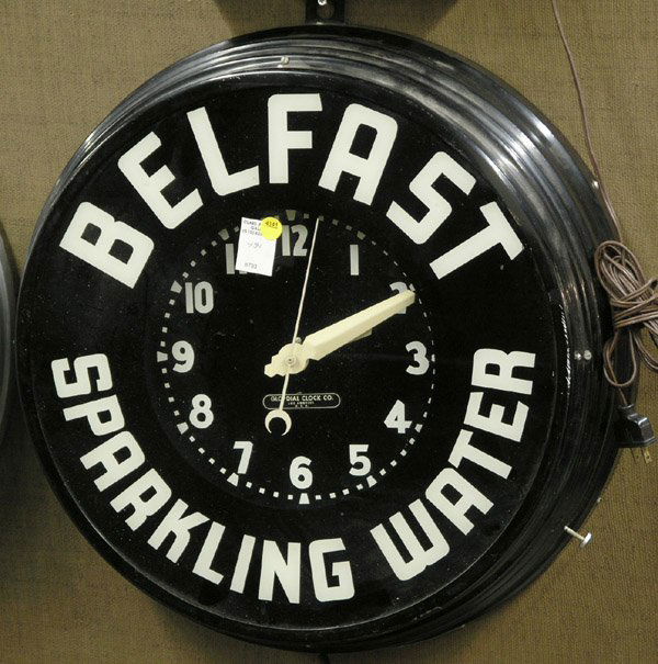 4141 Neon Belfast Sparkling Water Clock