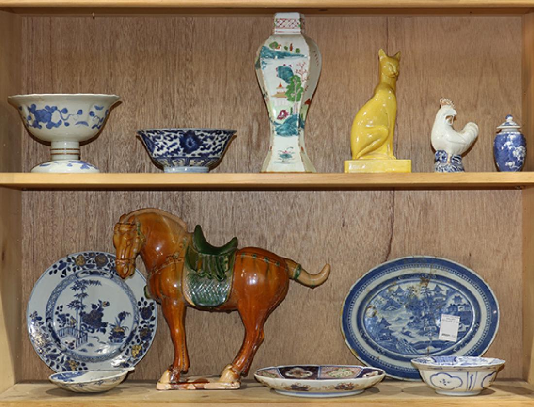 Two Shelves of Asian Porcelain (1 of 1)